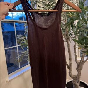 Women's Dark Brown Tank Top